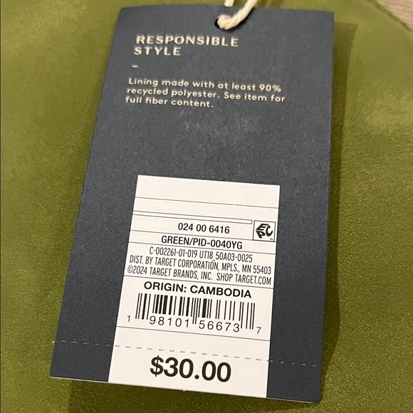 Universal Thread Green Slouchy Crescent Sling Handbag/NWT - Picture 7 of 11